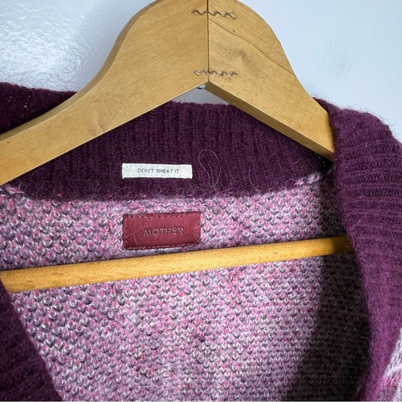 MOTHER The Slim Low Plaid Cropped Cardigan - Picture 4 of 7